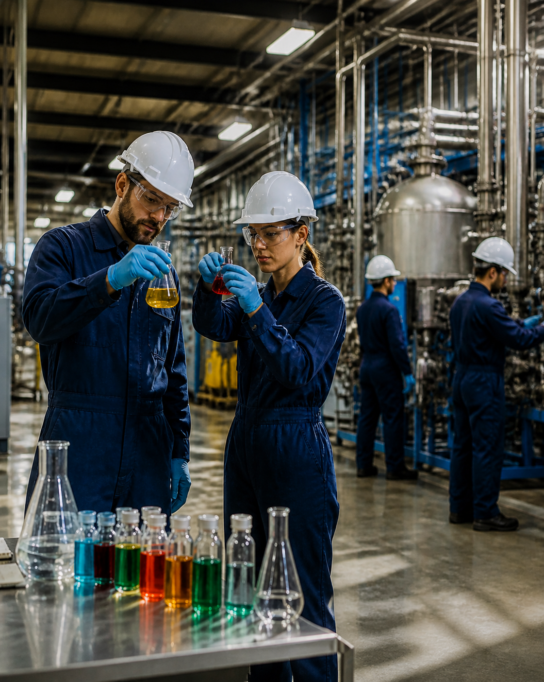 Chemical Plant Interior with Industrial Equipment-1