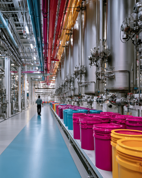 Inside ink and pigment production plant