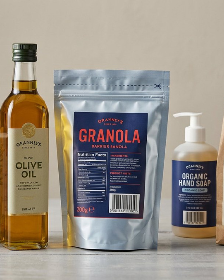 Packaged products display