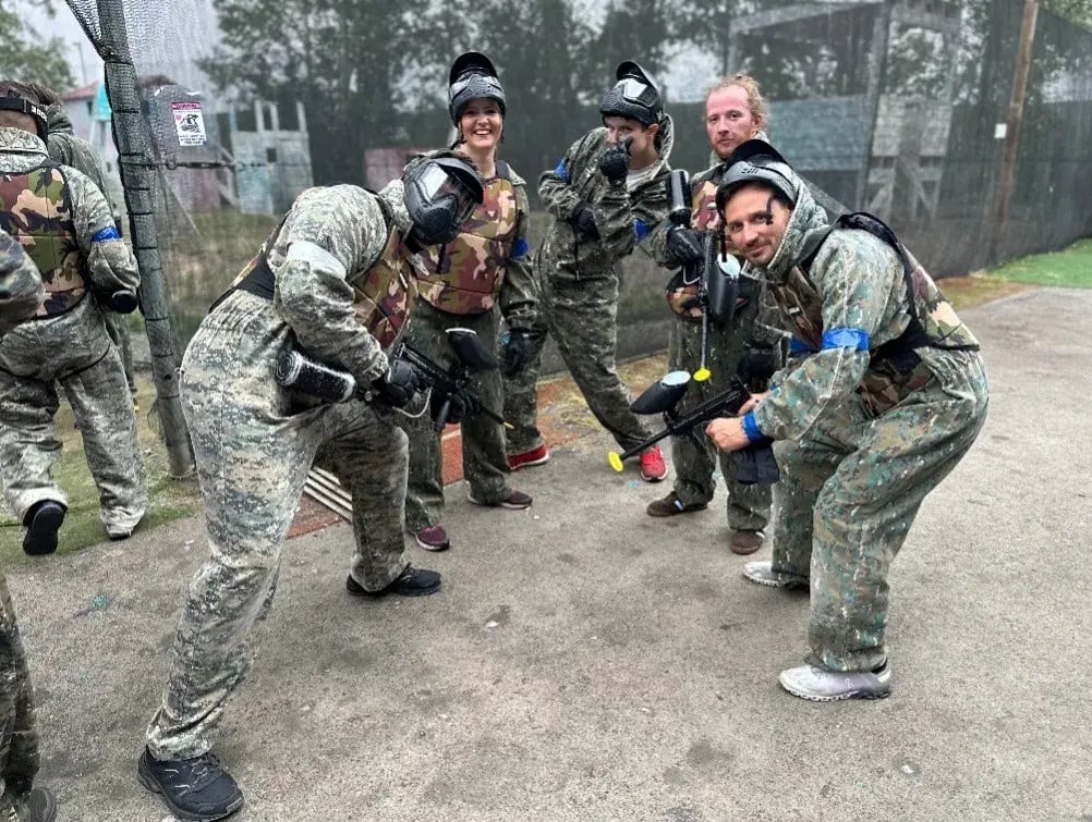 Pricefx team at a June 2024 paintball team-building event