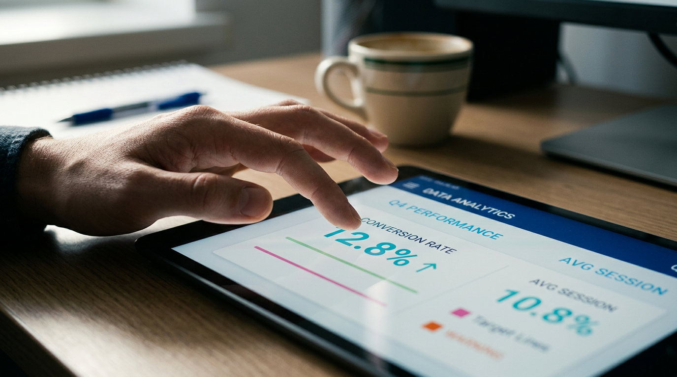 hand_pointing_tablet_screen_data and analytics