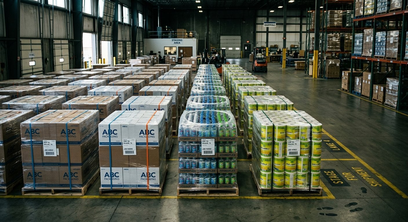 Branded pallets warehouse