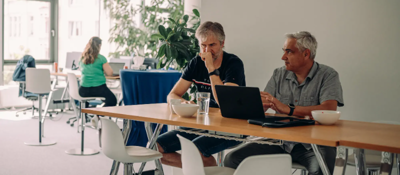 Employees working at Pricefx office