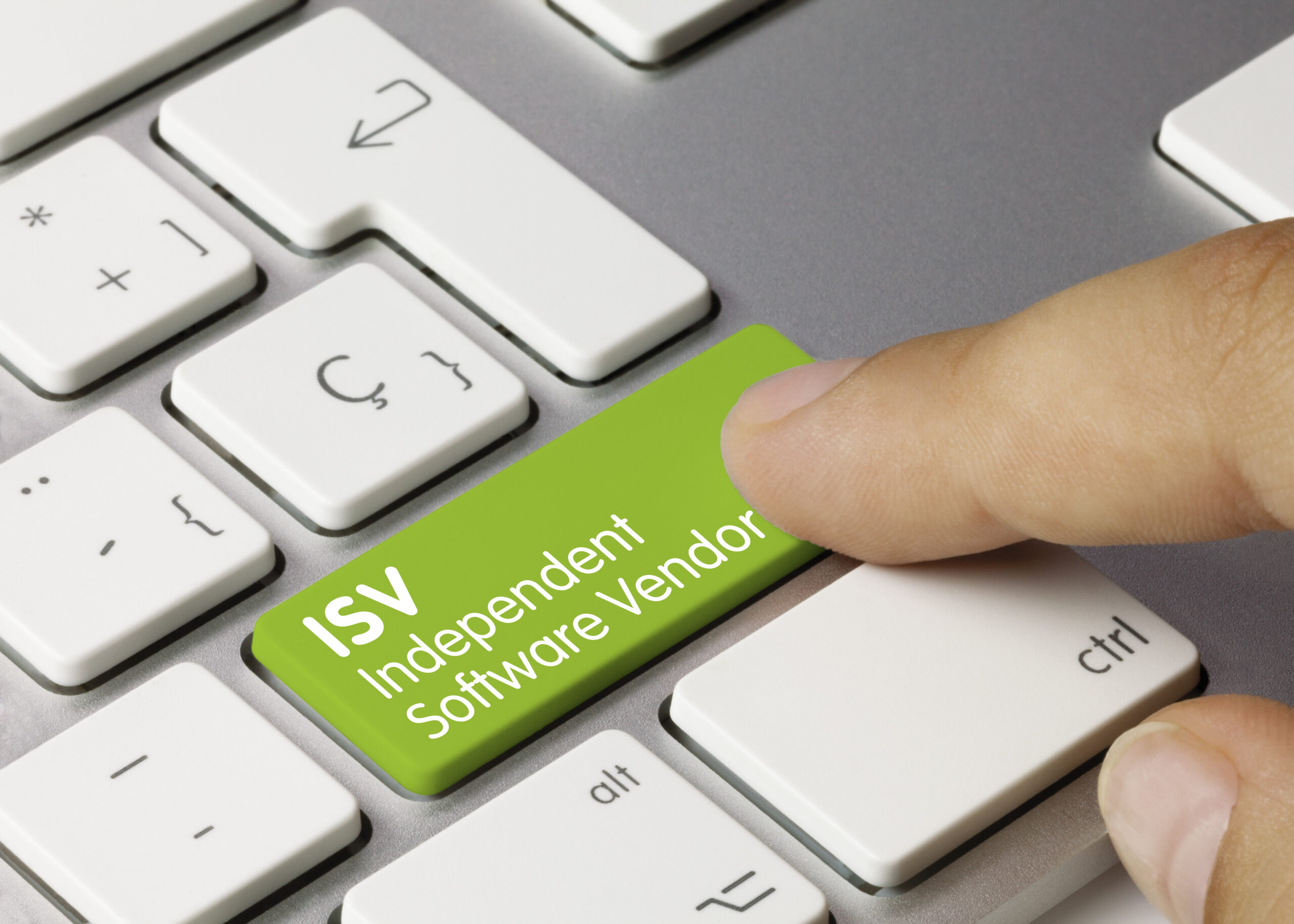 ISV-Independent-Software-Vendor-Green-Key-On-Laptop-Keyboard