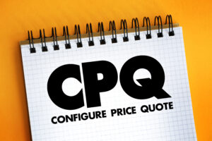 CPQ-Configure-Price-Quote-Written-On-A-Notepad