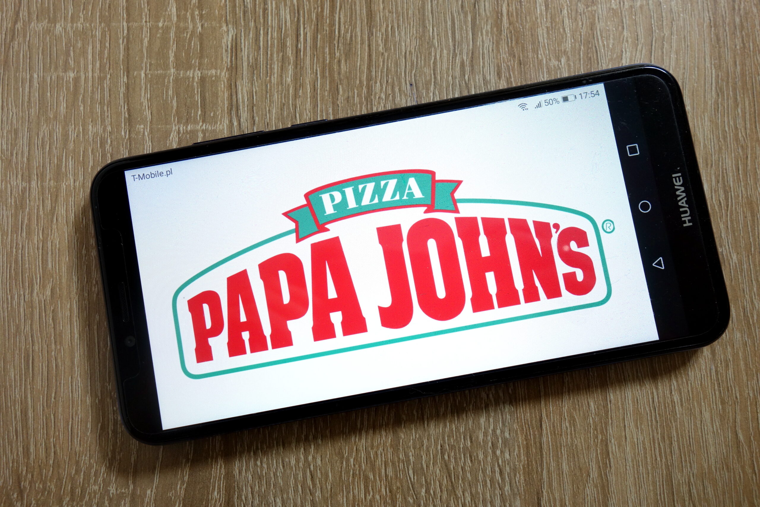 Papa-Johns-Pricing-Strategy-Logo-On-A-Mobile-Phone