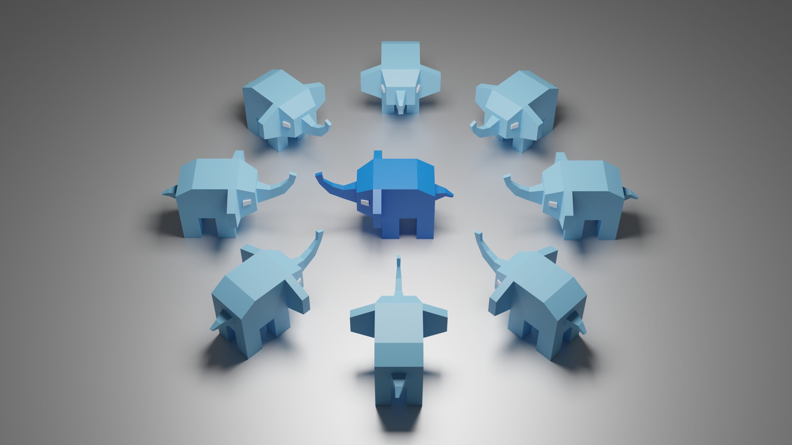 Pale-blue-elephants-in-a-circle-around-one-dark-blue-elephant--scaled.jpg