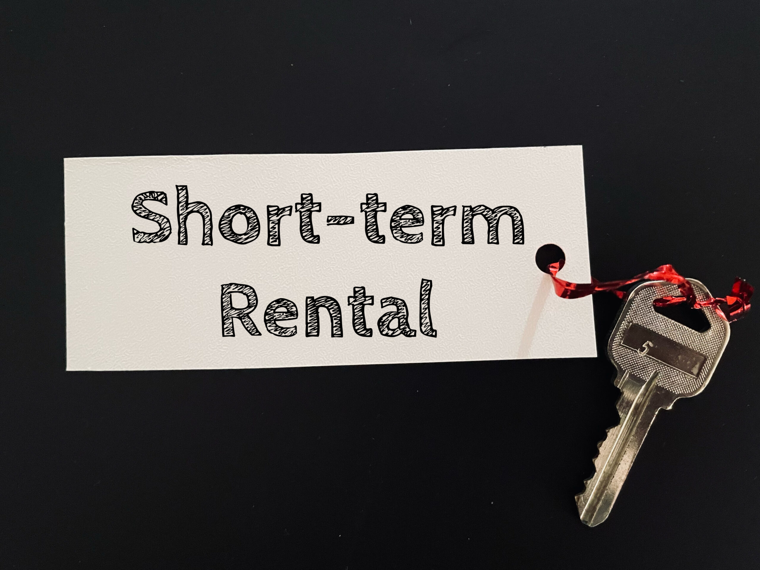 Short-term-rental-key-on-a-keyring